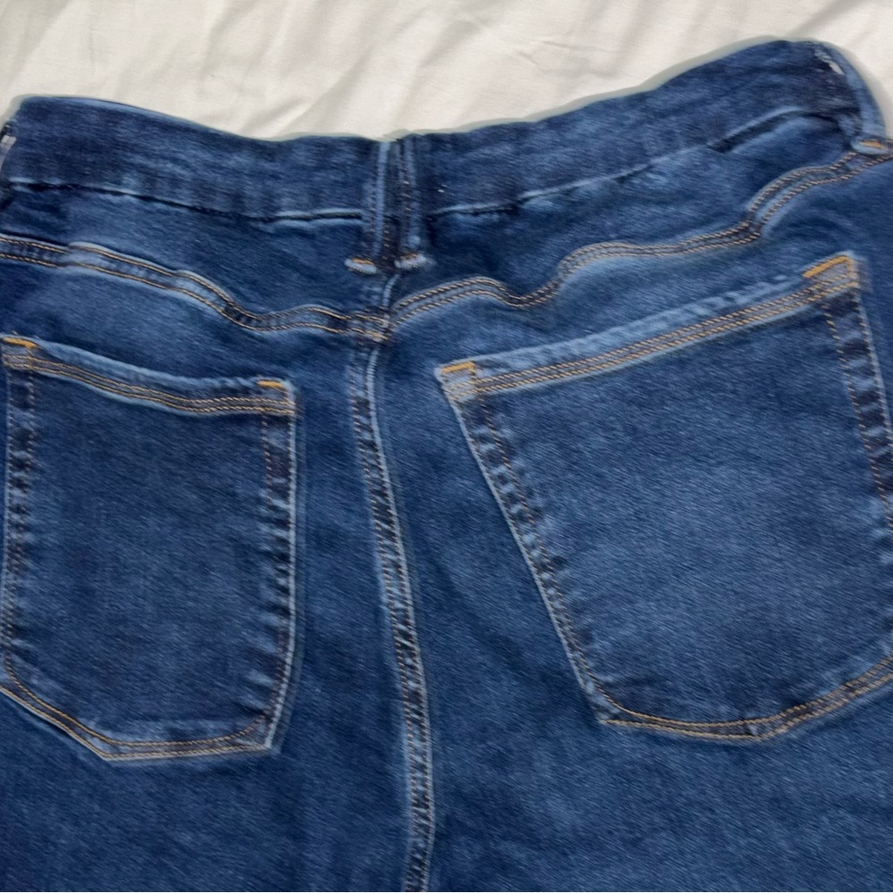 Good American POWER STRETCH PULL-ON STRAIGHT JEANS Indigo491 2X - Picture 4 of 7